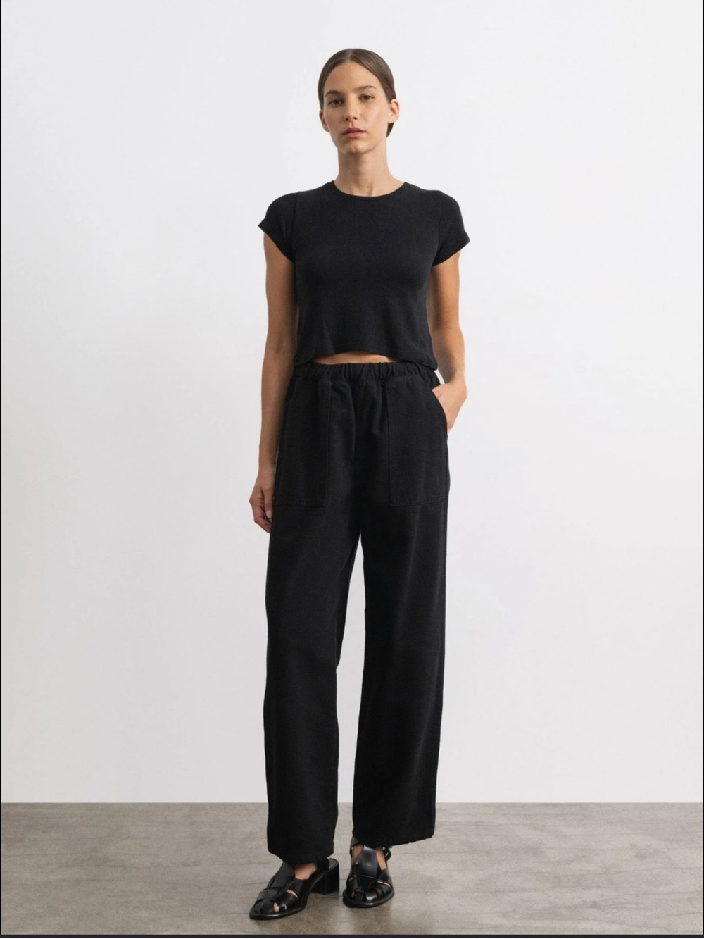 OZMA Juno Pant S Washed Black